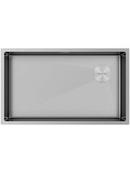 Мойка нерж. сталь NEXT-SKEW 74 UNI, PM887444-BS, браш нерж.сталь, 740х440мм, Paulmark 1,2мм