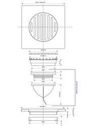 ����-������� McAlpine (150�150) ������� ����.�����,"����� ������" � �������.��������� MRFGC3SSV-110