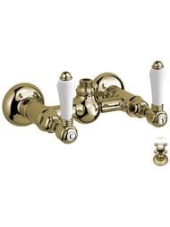 Смеситель Nicolazzi Petit Mont Blanc для душа настенный двухзахватный, бронза 1425BZ78