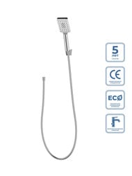 Душевой комплект BelBagno LUC-DFS-CRM шланг 1500 мм, держатель, хром