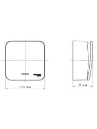 Выключатель Systeme Electric BLANCA откр.уст. 1-клавишный cх.1 с подсв. 10А 250B бежевый BLNVA101117