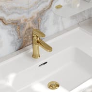 Смеситель WasserKRAFT Neckar 2103 для умывальника, однозахватный, глянцевое золото