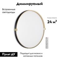 Настенно-потолочный светильник Sonex Olidi black 7647/EL, золото