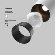 Трековый светильник Maytoni Artisan (Артизан) TR097-2-12W4K-M-BW Exility 4000K 12Вт 36°, IP20, черный