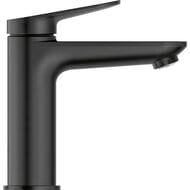 Смеситель для раковины Duravit Wave M однозахватный, низкий излив 111мм, цвет: черный WA1020002046