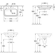 �������� Villeroy & Boch Architectura (650�470) ���, �������, ceramic+, ����� 4188KGR1
