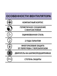 Вентилятор ERA PRO STELS 125 канальный, 320 м3/ч, 54 дБ, STELS 125