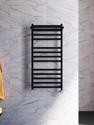 GROTA COMFORT Полотенцесушитель электрический 530x1125 нержавеющая сталь RAL9005