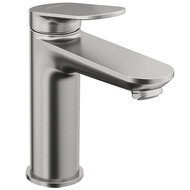 Смеситель для раковины Duravit Wave M однозахватный, низкий излив 111мм, нерж. сталь WA1020002070