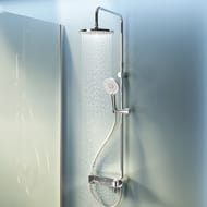 Душевая система AM.PM X-Joy F0785A700  со смесителем-полкой, верхний/ручной душ, хром — изображение 3