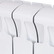 Радиатор биметаллический RIFAR Monolit 350 (425х480х100) бок. подкл, 6 секций, 828Вт, белый