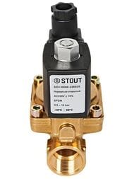 Клапан соленоидный STOUT 3/4", 220В, непрямого действия, нормально открытый SSV-0040-220020