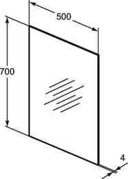Зеркало Ideal Standard MIRROR&LIGHT (500х700) T3365BH