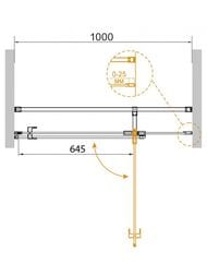 ������� ����� CEZARES VALVOLA (990-1015x1950) B-1-100-C-Cr ������ ����������, ������� ����