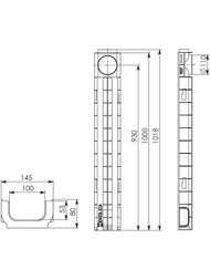 ����� ����������� DN 100 Gidrolica Standart (1000�145�80) 2,4 �/���  803