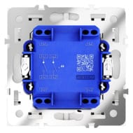 Выключатель двухклавишный с подсветкой Voltum S70 VLS020202, белый матовый
