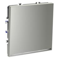 Проходной переключатель одноклавишный с подсветкой Voltum S70 VLS010405, серебро
