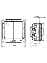 ������� Systeme Electric ATLASDESIGN � ����������� �� �������� � ������� 16� IP20 ����� ATN000946