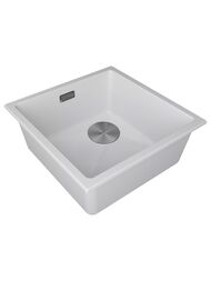 Мойка LUMI 45UNI-SKEW, IT-GRANIT, LU45SK-WH, белый, 455х440, Paulmark