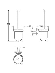 ����� ��� ������� Vitra Q-Line A44999 ���������, ����: ���� ���������