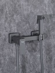 Гигиенический душ с смесителем , FRAP оружейная сталь, F7504-9