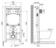 ���������� BelBagno ��� ���������� ������� � ������� �����, ������ ������� BB002-80/BB007-PR-NERO.M