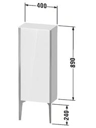 ���� ��������� Duravit XViu 400�890�240 ����� �����, ����� ������/������ XV1305LB222