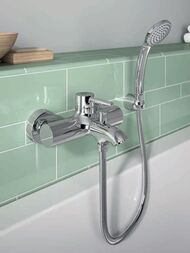 Смеситель для ванны/душа Ideal Standard CERALINE BC199AA настенный, однозахватный  цвет: хром