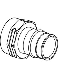 Соединитель Uponor Q&E с внутренней резьбой 32-1" BP, латунь 1047866