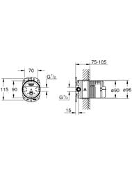 ������������ ����� Grohe Rainshower 26483000 ��� �������� ����