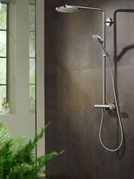 Душевая система Hansgrohe Raindance Select S 240мм 1 тип струи, Showerpipe с термостатом 27633000 — изображение 4