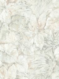 Обои виниловые на флизелине Grandeco Flora (1,06х10,05) листья, серые R118115 (рул.)