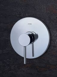 Смеситель Axor Starck 10616 для душа однозахватный, настенный, внешняя часть, хром