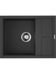 Мойка Omoikiri SUMI 65-BL (650х500х230) врезная, тетогранит, черная 4993670
