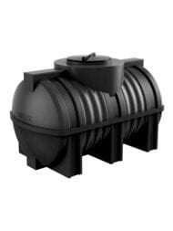 Емкость Polimer Group G-500 (1300х700х832) 500л, цилиндрическая, горизонтальная, черный