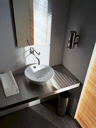 Раковина DURAVIT STARCK 1 330х170 без площадки под смеситель, перелив, крепление 0408330000