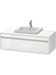 Тумба под умывальник Duravit Ketho 1200х426х550 подвесная, 1 ящик, белый глянец KT679602222 — миниатюра 1