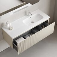 Тумба подвесная SANCOS Snob R 1.0 1195х445х406, 1 ящик, доводчик, Beige Soft ,SNR1.0120RCE