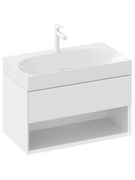Умывальник RAVAK LITE 800 (800х450х100) с отв. под смесит., без перелива, белый XJX01280005 — изображение 2