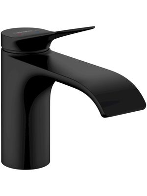 Смеситель Hansgrohe Vivenis 75010670 для раковины, однорычажный, 80, сливной гарнитур, мат.черный