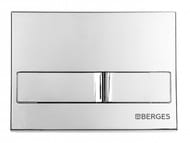 BERGES комплект инсталляции с клавишей смыва L3 хром глянц., унитаз EGO Rimless 4в1 047213