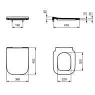 C������ ��� ������� Ideal Standard i life B ���������, ���������, ����� T500301