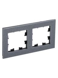 Рамка Systeme Electric ATLASDESIGN NATURE 2 поста, МРАМОР АЙС ГРЕЙ ATN343202