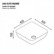 �������� ��������� AeT Italia Elite Square 425�425�155 ������� ������� L602T0R0V0142