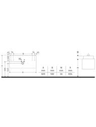 Тумба под раковину Duravit L-Cube 820х550х391 подвесная, 2 ящика, графит матовый LC625708080 — изображение 3