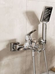 Смеситель для ванны WasserKRAFT Neime 1901 с коротким изливом, хром