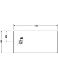 ������� ������ Duravit Sustano 1600�800��, �������� ������� 720284620000000