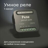 Умное одноканальное реле Elektrostandard a059324, черный