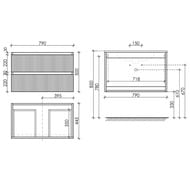 ����� ��� �������� SANCOS Snob R (790x445x500) ���������, ��� �����, Beige Soft SNR80CE