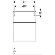 ������� ������� Geberit Smyle Square (450�470�600) 2 �����, ����� 500.357.JR.1